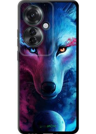 Чехол на oppo reno11 f арт-волк "3999b-3671-2448"