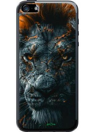 Чехол на iphone se пламенный лев "6153t-214-2448"