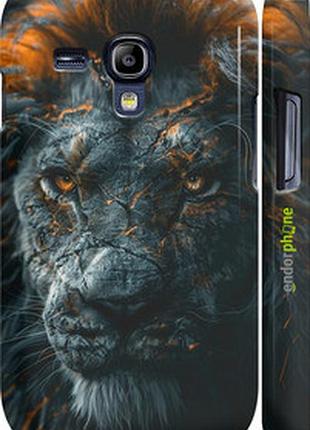 Чехол на samsung galaxy s3 mini пламенный лев "6153m-31-2448"