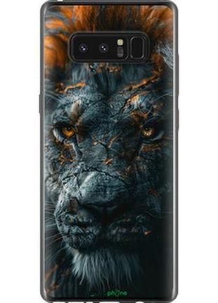 Чехол на samsung galaxy note 8 пламенный лев "6153u-1020-2448"