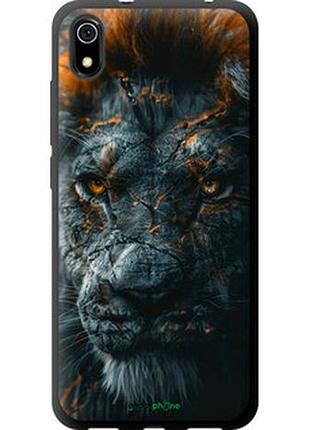 Чехол на xiaomi redmi 7a пламенный лев "6153b-1716-2448"