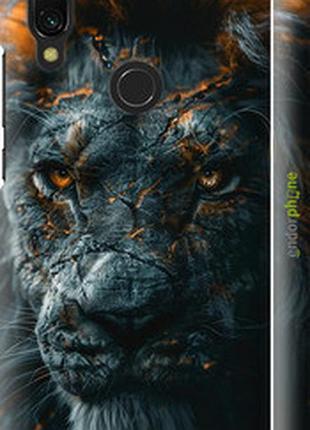 Чехол на xiaomi redmi 7 пламенный лев "6153m-1669-2448"