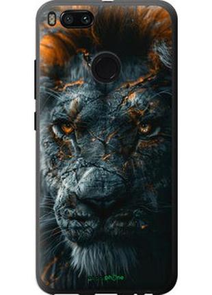 Чехол на xiaomi mi a1 пламенный лев "6153u-1132-2448"