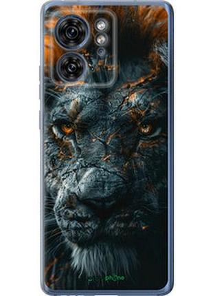 Чехол на motorola edge 40 пламенный лев "6153u-3335-2448"