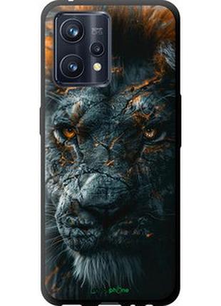 Чехол на realme 9 пламенный лев "6153b-2866-2448"