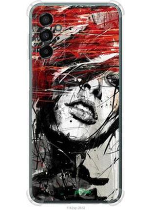 Чехол на samsung galaxy m23 m236b лицо девушки "1162sp-2632-2448"