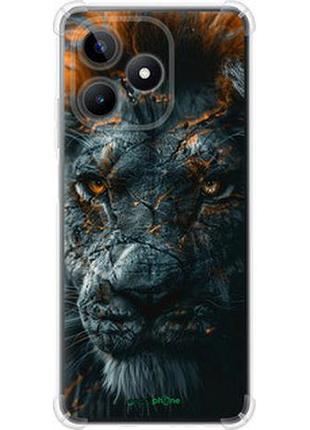 Чехол на realme c53 пламенный лев "6153sp-3128-2448"