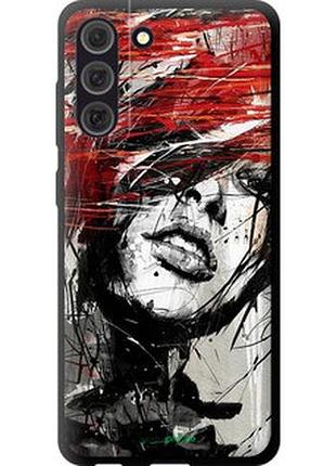 Чехол на samsung galaxy s21 fe лицо девушки "1162b-2302-2448"