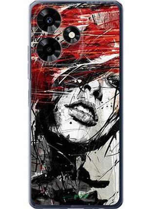 Чехол на infinix hot 30 лицо девушки "1162u-3046-2448"
