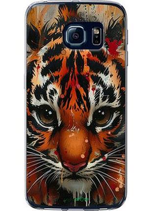 Чехол на samsung galaxy s6 edge g925f mini tiger "6052u-83-2448"