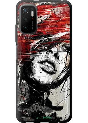 Чохол на xiaomi redmi note 10t обличчя дівчини "1162b-2484-2448"