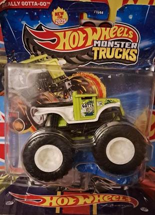 Hot wheels monster trucks 1:64 scale really gotta-go jcd65 mattel хот вілс монстер трак готта гоу