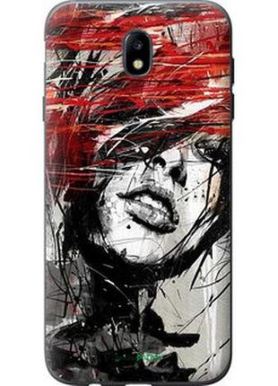 Чехол на samsung galaxy j7 j730 (2017) лицо девушки "1162t-786-2448"