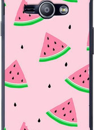 Чехол на samsung galaxy j1 ace j110h розовый арбуз "4314t-215-2448"