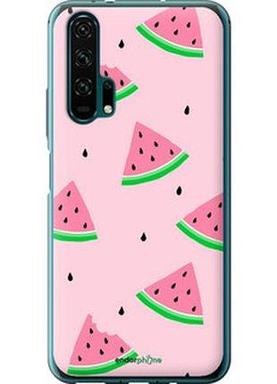 Чехол на huawei honor 20 pro розовый арбуз "4314t-1702-2448"