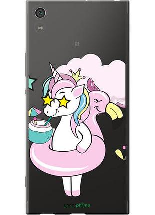 Чехол на sony xperia xa1 ultra g3212 crown unicorn "4660u-1237-10746"