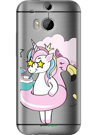 Чехол на htc one m8 crown unicorn "4660u-30-10746"