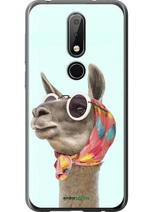 Чехол на nokia 6.1 plus модная лама "4479u-1539-10746"
