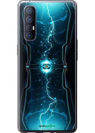 Чехол на oppo reno 3 pro молнии в цилиндре "120u-1878-2448"