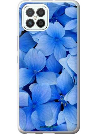 Чехол на huawei nova 8 se синие цветы "526u-2126-10746"