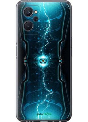 Чехол на realme 9i молнии в цилиндре "120u-2705-2448"