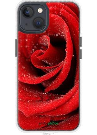 Чехол на iphone 13 красная роза "529pm-2374-2448"