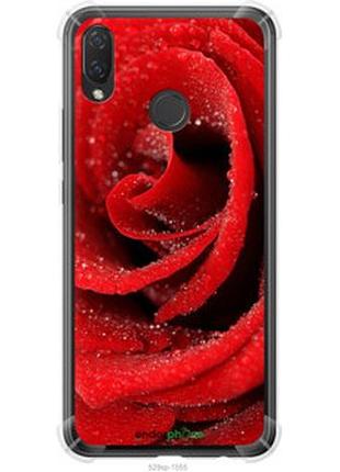 Чехол на huawei p smart plus красная роза "529sp-1555-2448"
