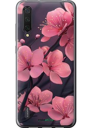 Чехол на xiaomi mi 9 lite пурпурная сакура "6075u-1834-2448"