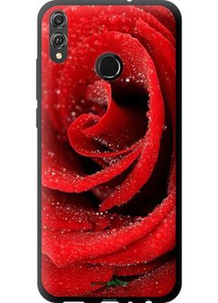 Чехол на huawei honor 8x красная роза "529b-1596-2448"
