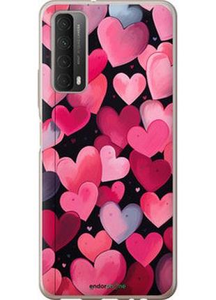 Чехол на huawei p smart 2021 сердечки 4 "5662u-2100-2448"