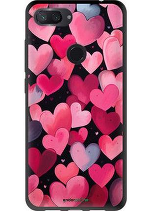 Чехол на xiaomi mi 8 lite сердечки 4 "5662b-1585-2448"