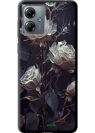 Чехол на motorola moto g14 розы 2 "5550b-3197-2448"