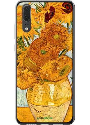 Чехол на huawei p20 винсент ван гог. подсолнухи "162u-1396-2448"