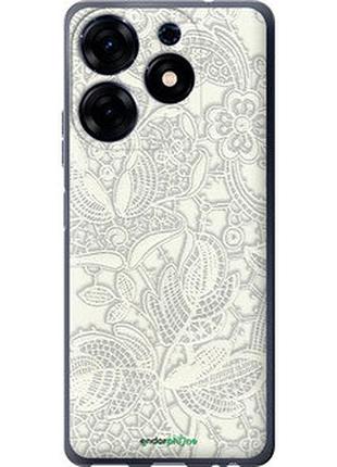 Чохол на tecno spark 10 pro біле мереживо "4383u-3022-2448"