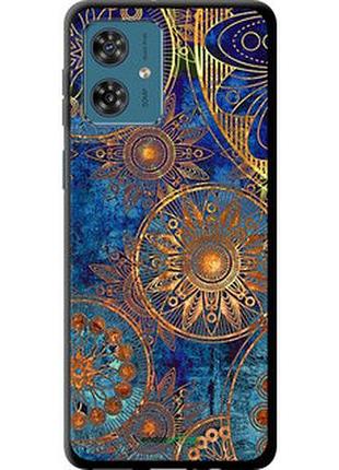 Чехол на motorola moto g54 золотой узор "678b-3339-2448"