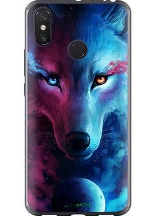 Чехол на xiaomi mi max 3 арт-волк "3999t-1534-2448"