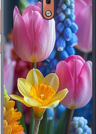 Чехол на nokia 2.1 весенние цветы "6058u-1532-2448"