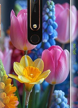 Чохол на nokia 6 2018 весняні квіти "6058m-1386-2448"