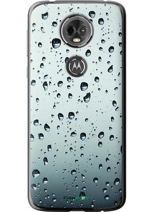 Чехол на motorola moto e5 plus стекло в каплях "848u-1412-10746"
