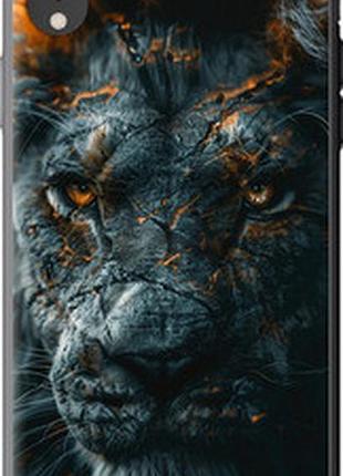 Чехол на iphone xr пламенный лев "6153t-1560-2448"
