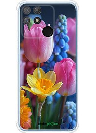 Чехол на realme narzo 50a весенние цветы "6058sp-2514-2448"