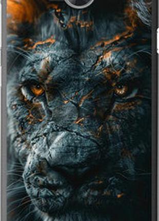 Чехол на huawei y3ii / y3 2 пламенный лев "6153u-495-2448"