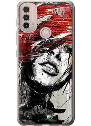 Чохол на motorola e40 обличчя дівчини "1162u-2660-2448"