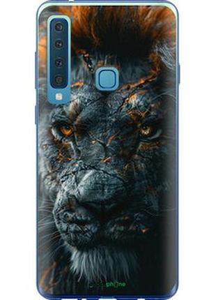 Чехол на samsung galaxy a9 (2018) пламенный лев "6153u-1503-2448"