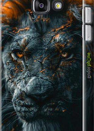 Чехол на samsung galaxy a7 (2016) a710f пламенный лев "6153m-121-2448"