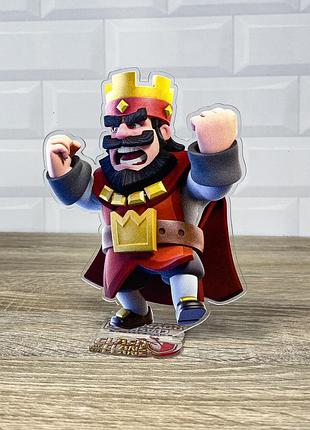 Акриловая коллекционная фигурка clash of clans, clash royale персонаж король 15 см