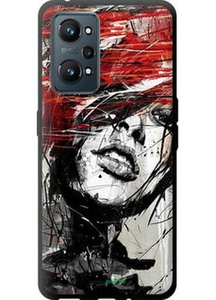 Чехол на realme gt neo 2 лицо девушки "1162b-2489-2448"