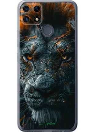 Чехол на realme c25 пламенный лев "6153u-3613-2448"