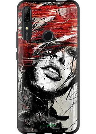 Чехол на huawei p smart z лицо девушки "1162b-1704-2448"