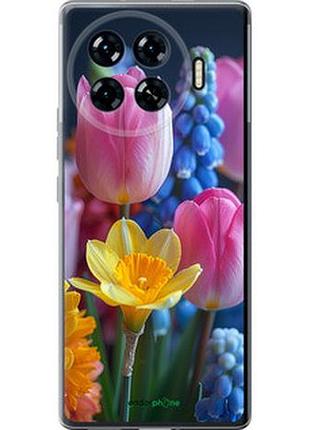 Чехол на tecno spark 20 pro+ весенние цветы "6058u-3663-2448"
